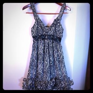 Sequin and ruffle summer dress